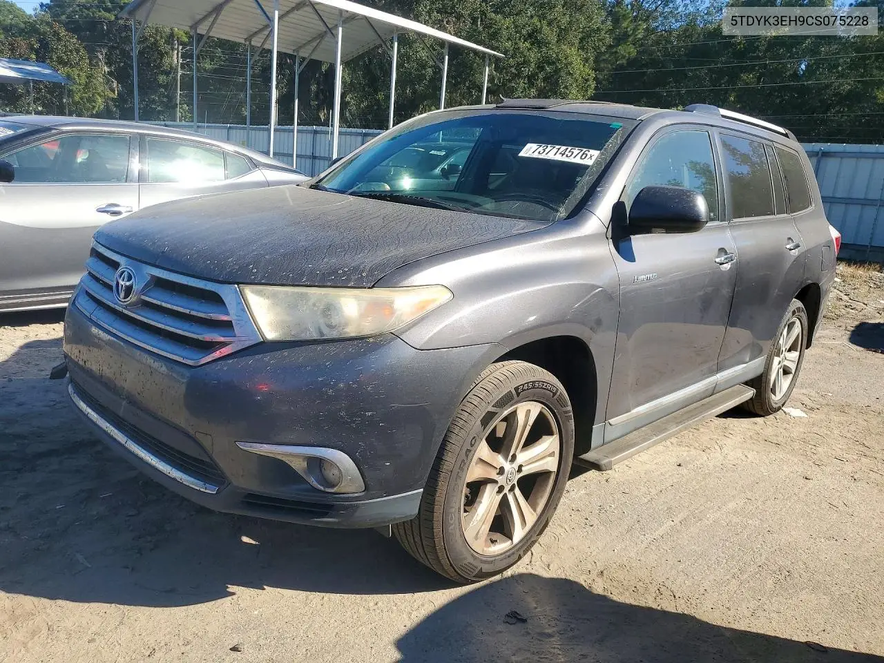 TOYOTA HIGHLANDER 2012, VIN 5TDYK3EH9CS075228