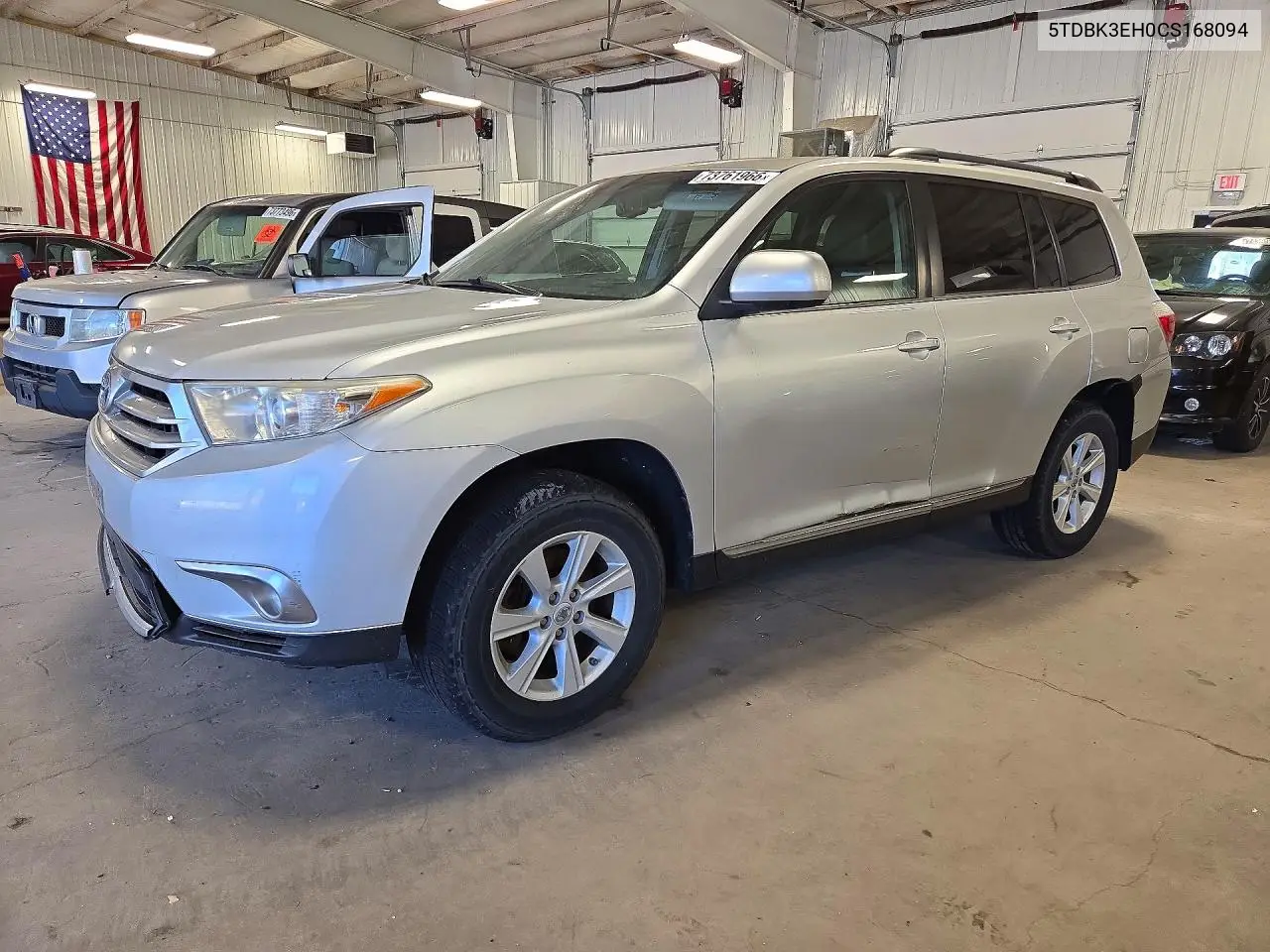 TOYOTA HIGHLANDER 2012, VIN 5TDBK3EH0CS168094