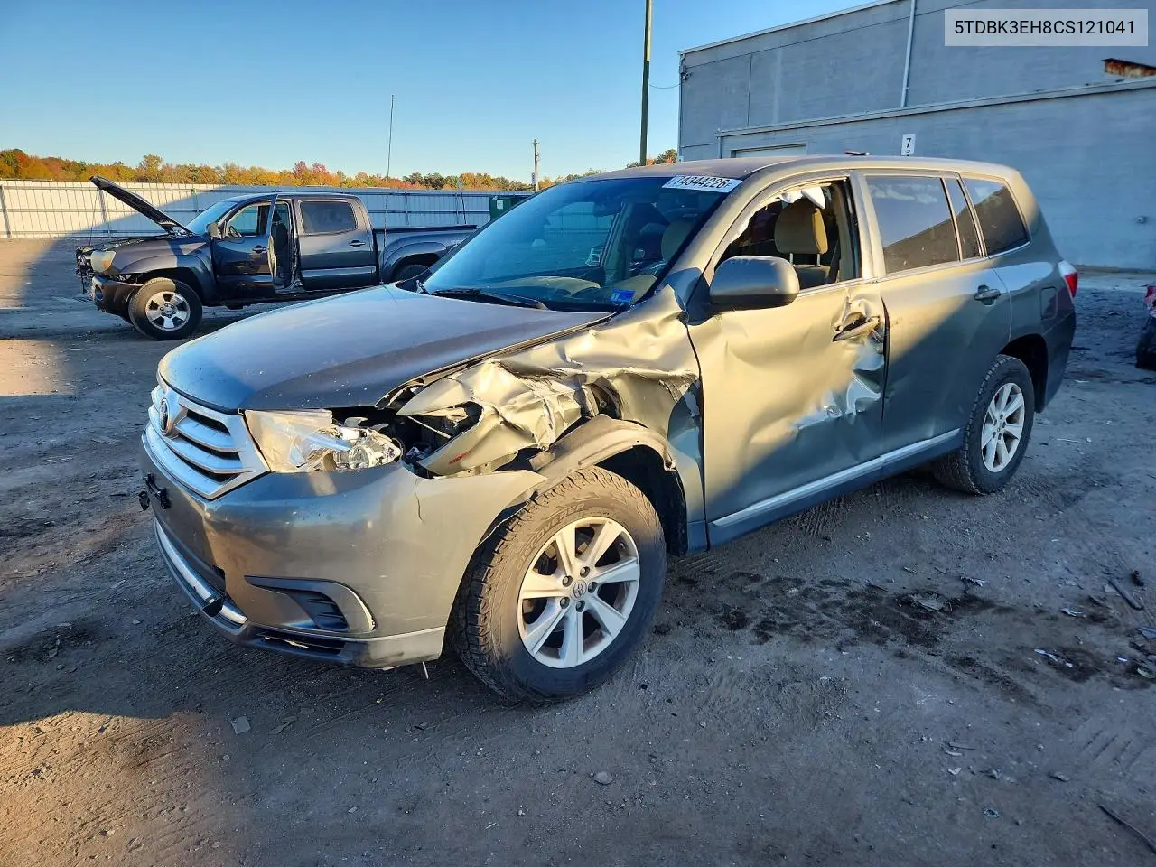 TOYOTA HIGHLANDER 2012, VIN 5TDBK3EH8CS121041