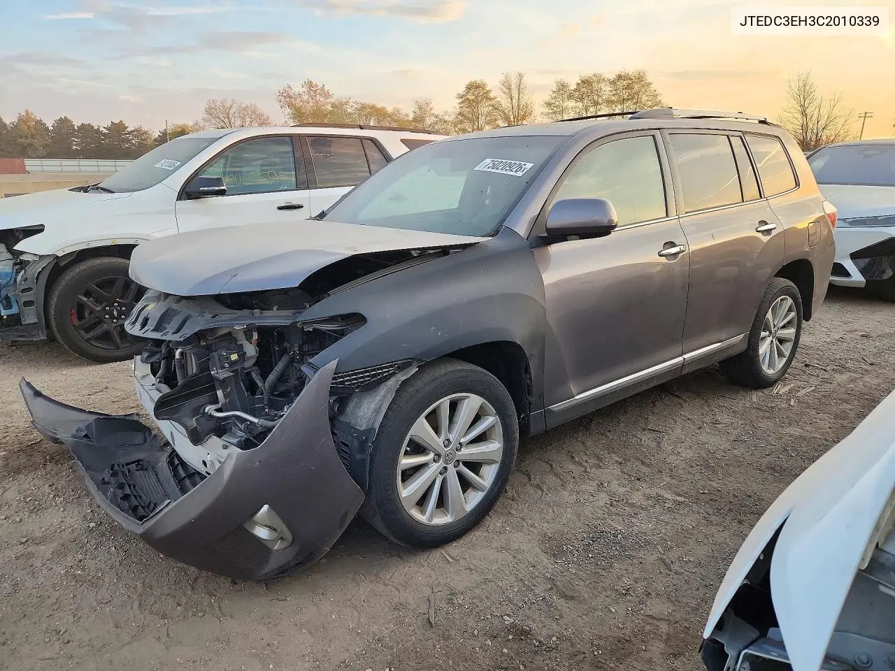 TOYOTA HIGHLANDER 2012, VIN JTEDC3EH3C2010339