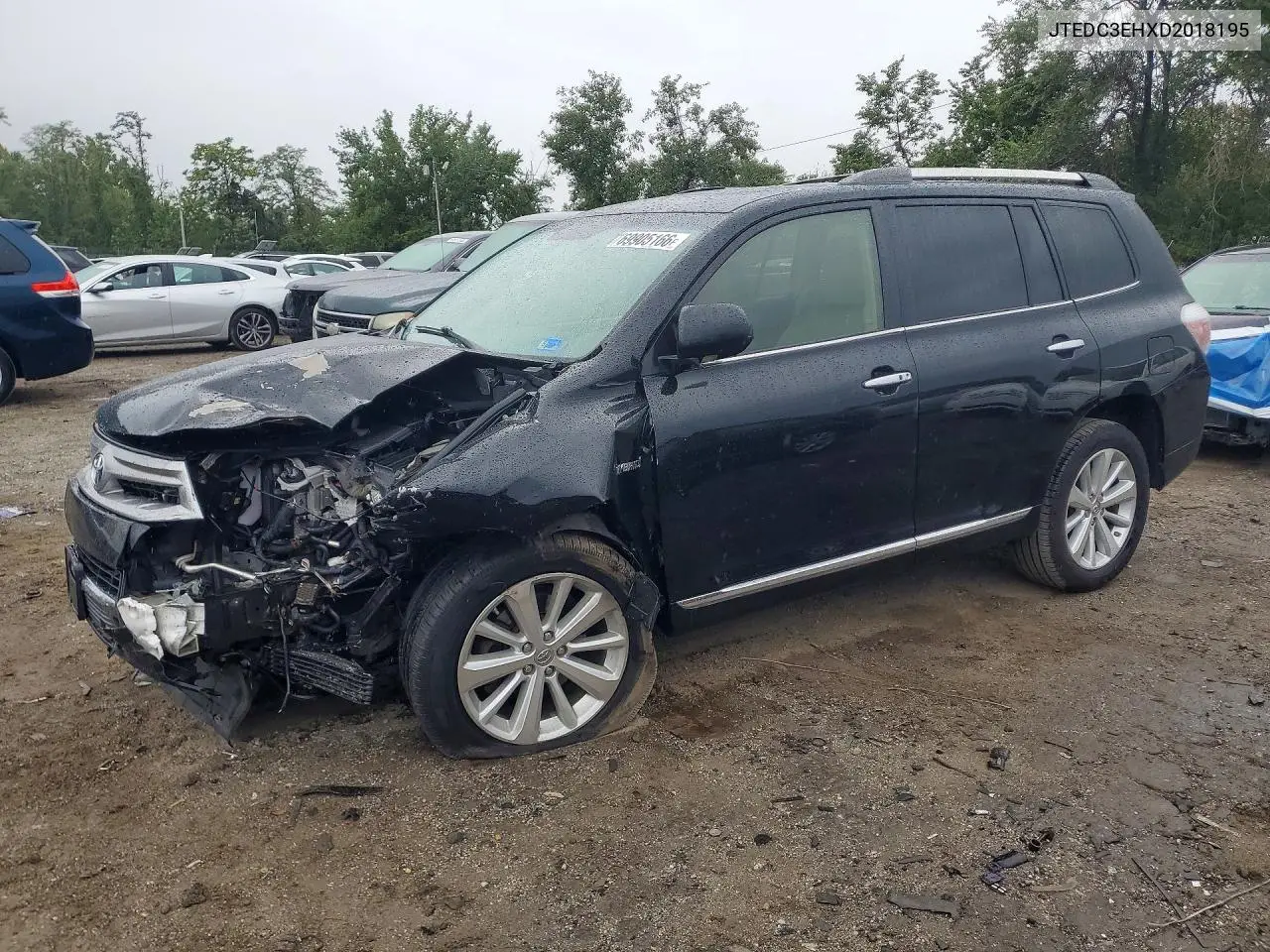 TOYOTA HIGHLANDER 2013, VIN JTEDC3EHXD2018195