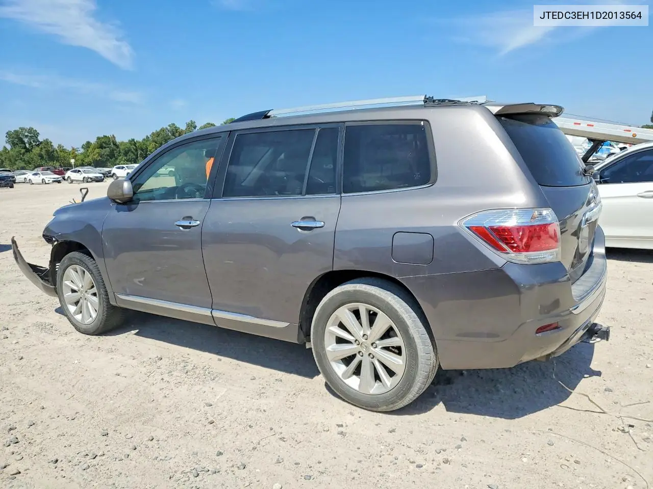 2013 TOYOTA HIGHLANDER VIN JTEDC3EH1D2013564 — фото 2