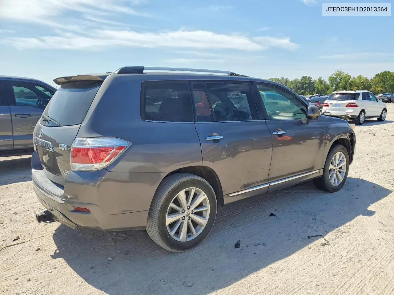 2013 TOYOTA HIGHLANDER VIN JTEDC3EH1D2013564 — фото 3