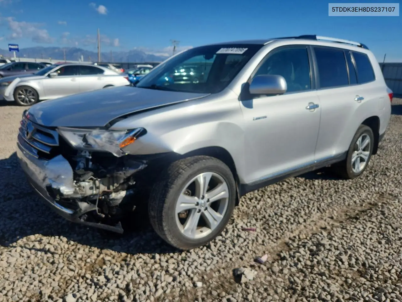 TOYOTA HIGHLANDER 2013, VIN 5TDDK3EH8DS237107