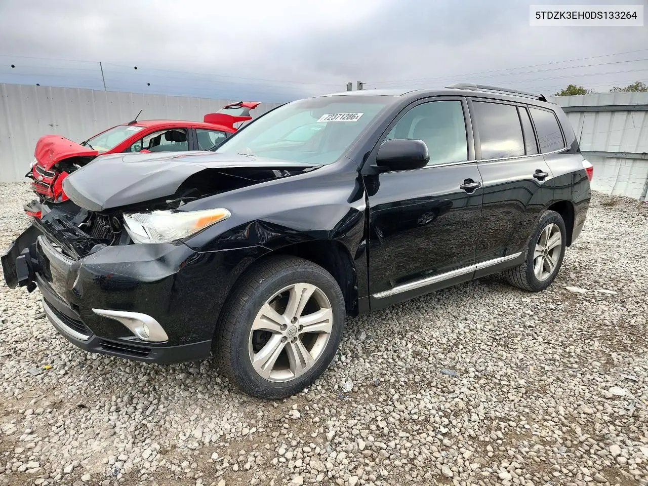 TOYOTA HIGHLANDER 2013, VIN 5TDZK3EH0DS133264