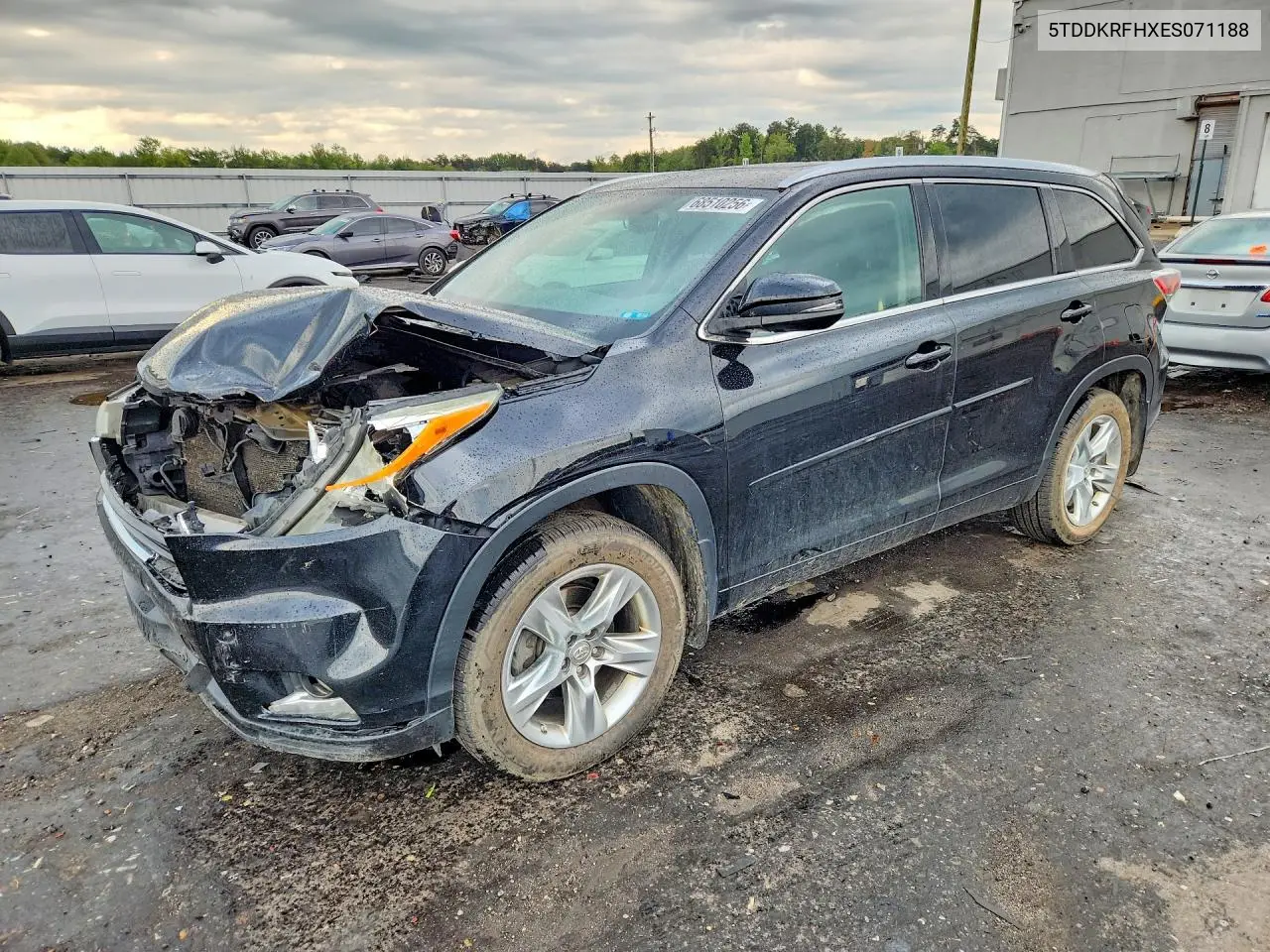 TOYOTA HIGHLANDER 2014, VIN 5TDDKRFHXES071188