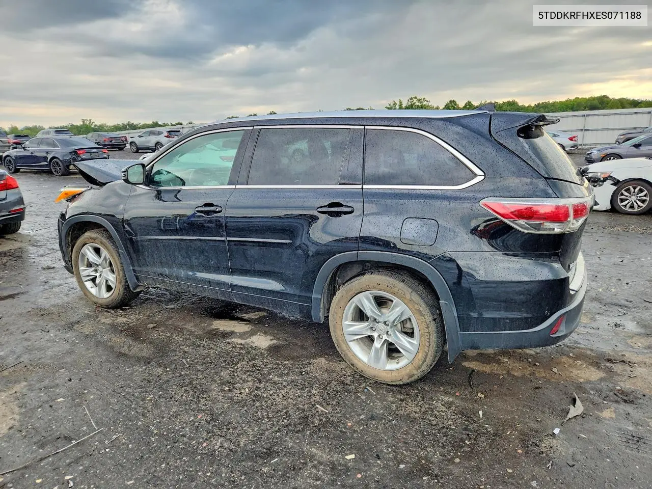 2014 TOYOTA HIGHLANDER VIN 5TDDKRFHXES071188 — фото 2