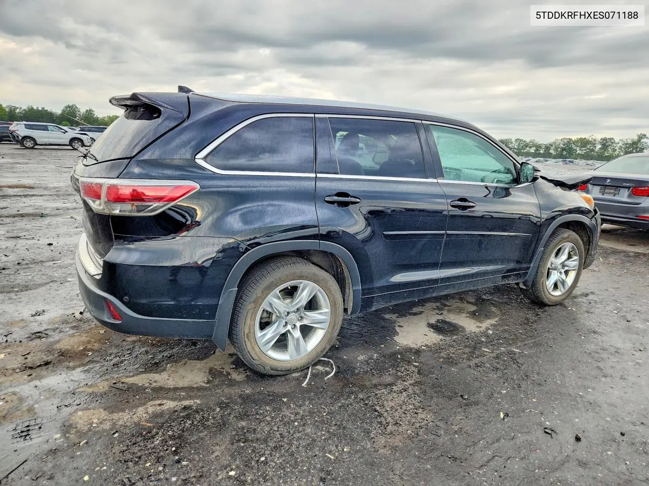 2014 TOYOTA HIGHLANDER VIN 5TDDKRFHXES071188 — фото 3