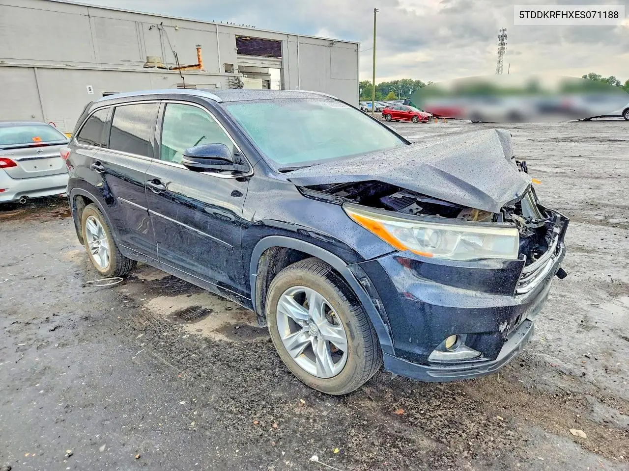 2014 TOYOTA HIGHLANDER VIN 5TDDKRFHXES071188 — фото 4