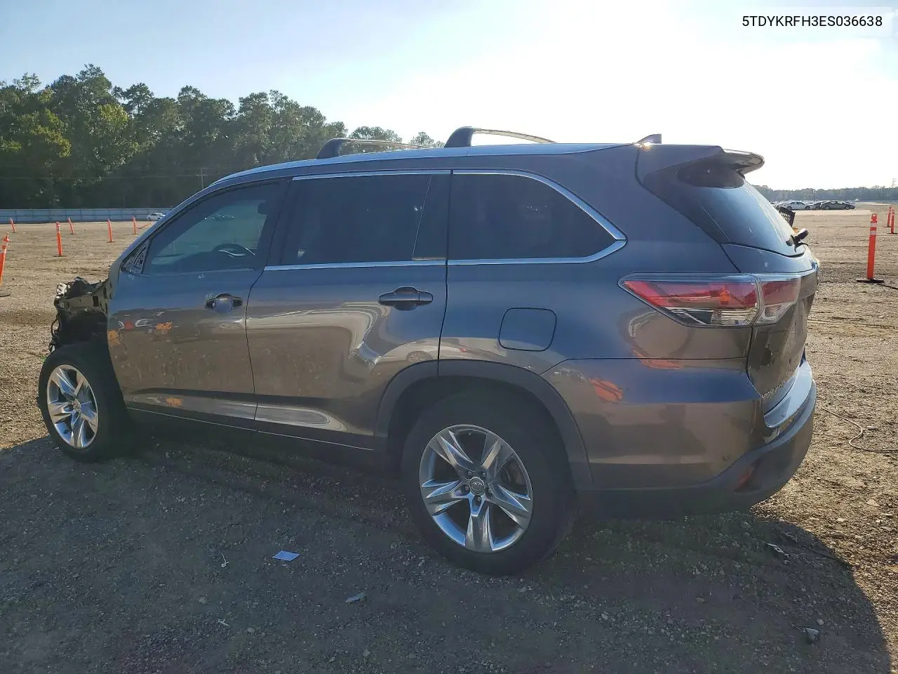 2014 TOYOTA HIGHLANDER VIN 5TDYKRFH3ES036638 — фото 2