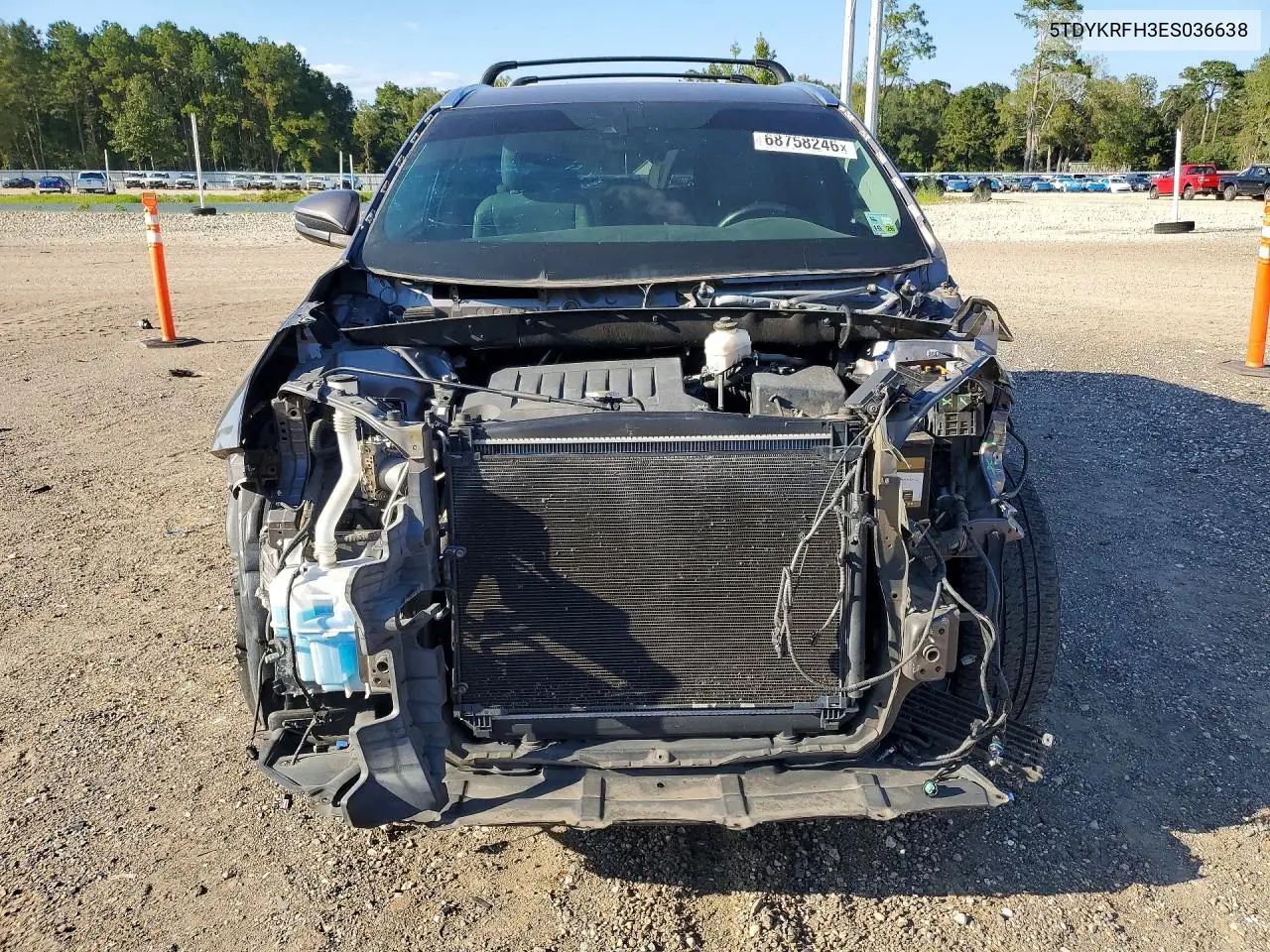 2014 TOYOTA HIGHLANDER VIN 5TDYKRFH3ES036638 — фото 5