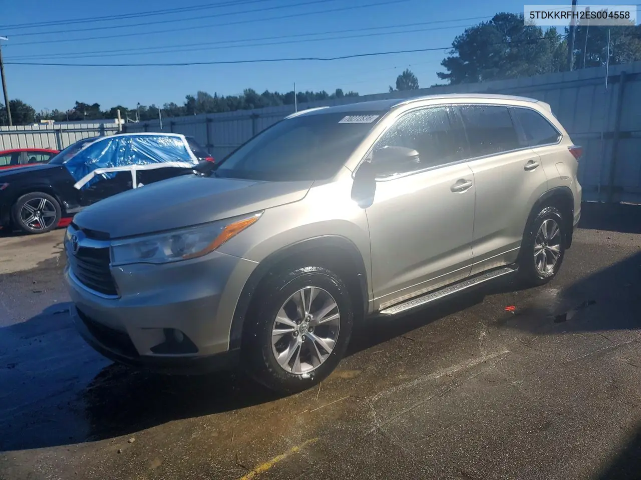 TOYOTA HIGHLANDER 2014, VIN 5TDKKRFH2ES004558