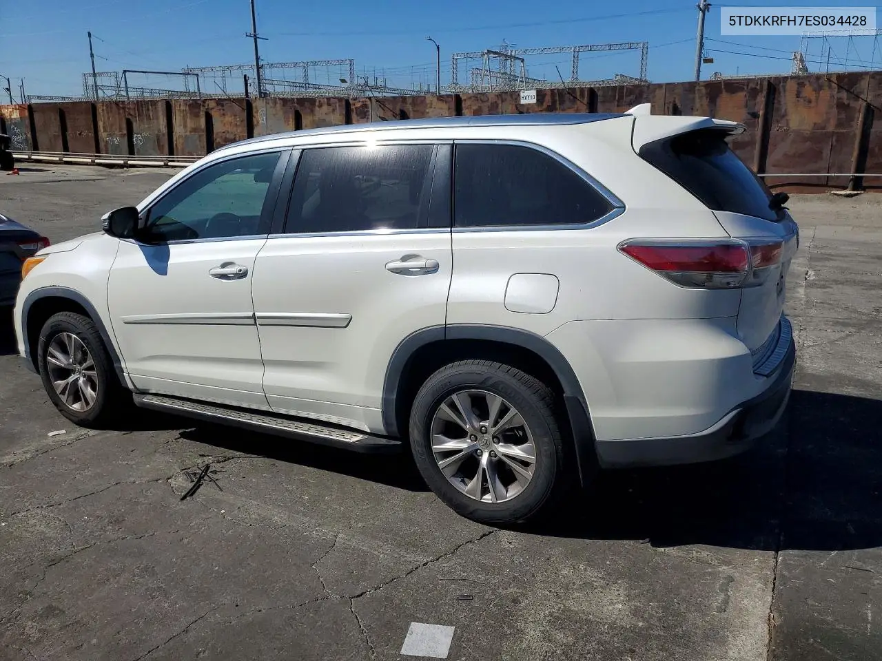 2014 TOYOTA HIGHLANDER VIN 5TDKKRFH7ES034428 — фото 2