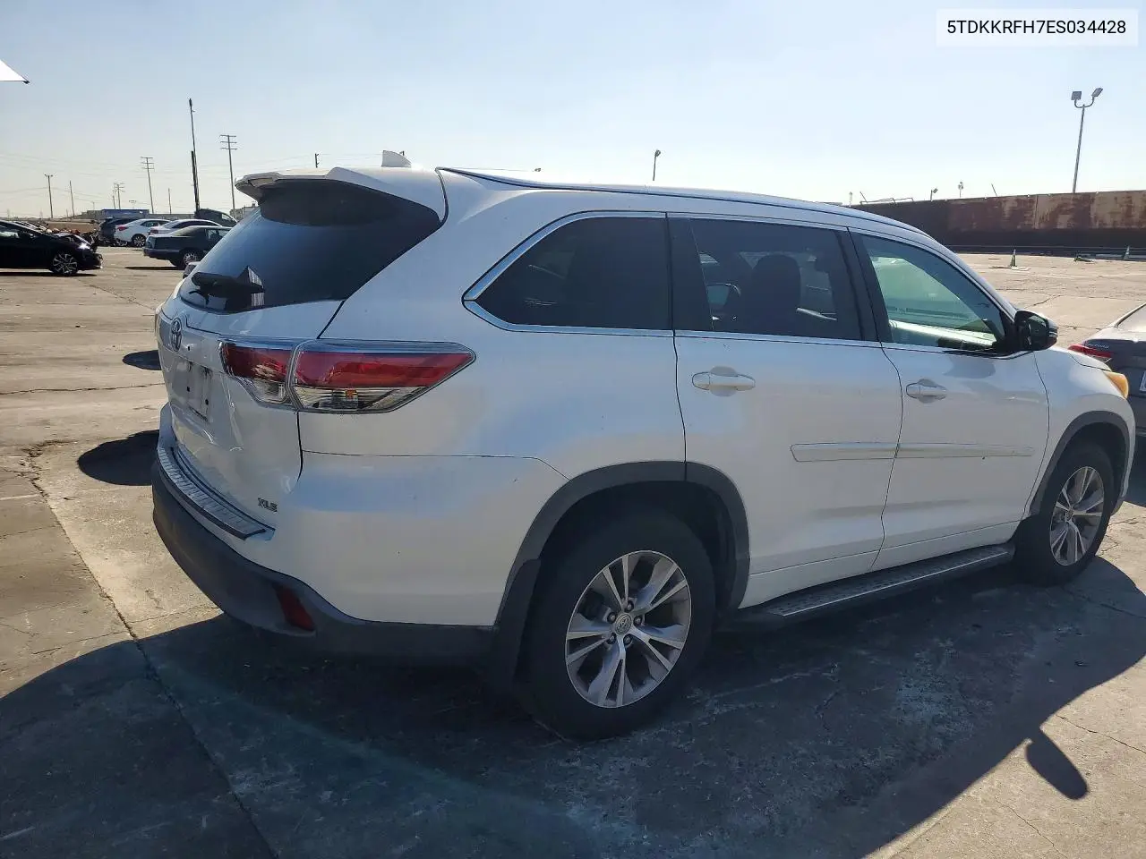 2014 TOYOTA HIGHLANDER VIN 5TDKKRFH7ES034428 — фото 3