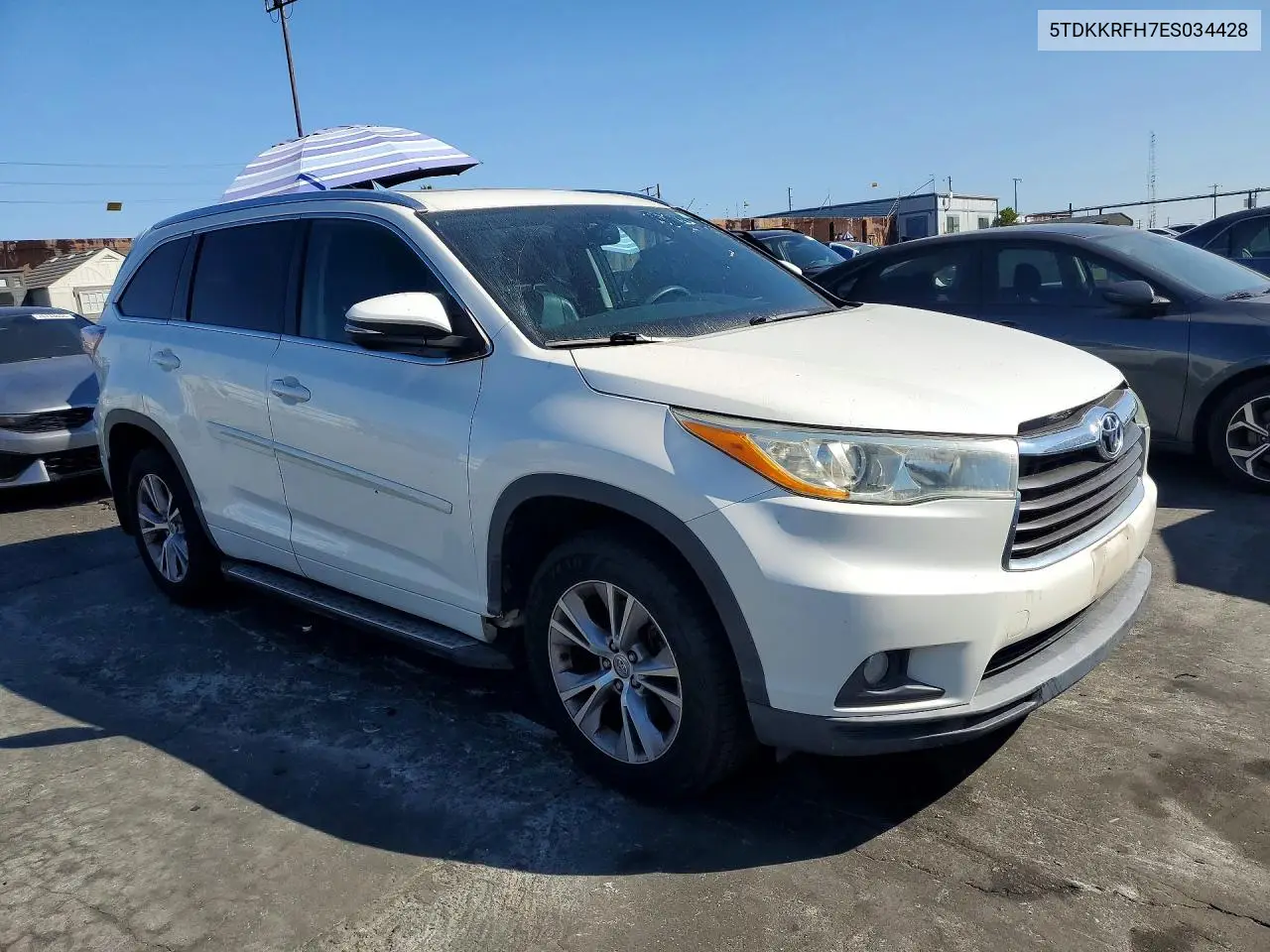 2014 TOYOTA HIGHLANDER VIN 5TDKKRFH7ES034428 — фото 4