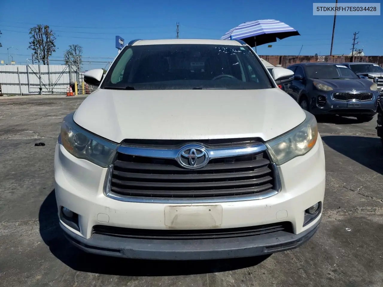 2014 TOYOTA HIGHLANDER VIN 5TDKKRFH7ES034428 — фото 5
