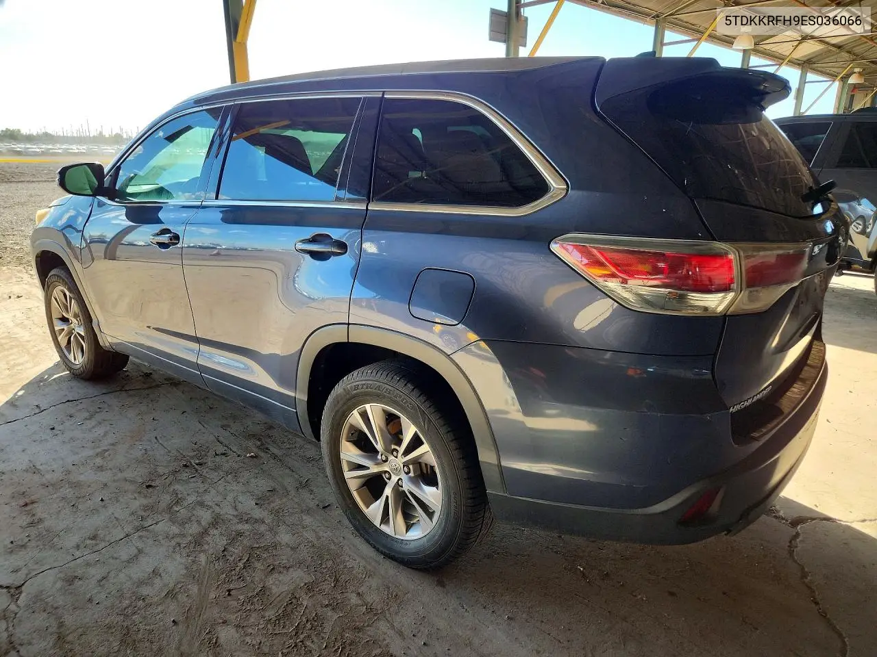 2014 TOYOTA HIGHLANDER VIN 5TDKKRFH9ES036066 — фото 2
