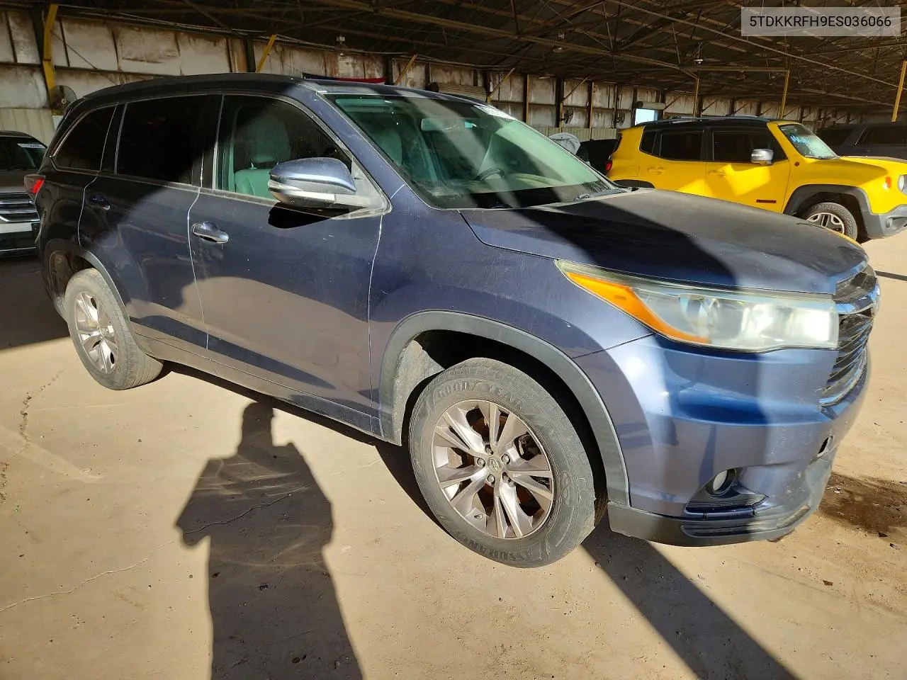 2014 TOYOTA HIGHLANDER VIN 5TDKKRFH9ES036066 — фото 4