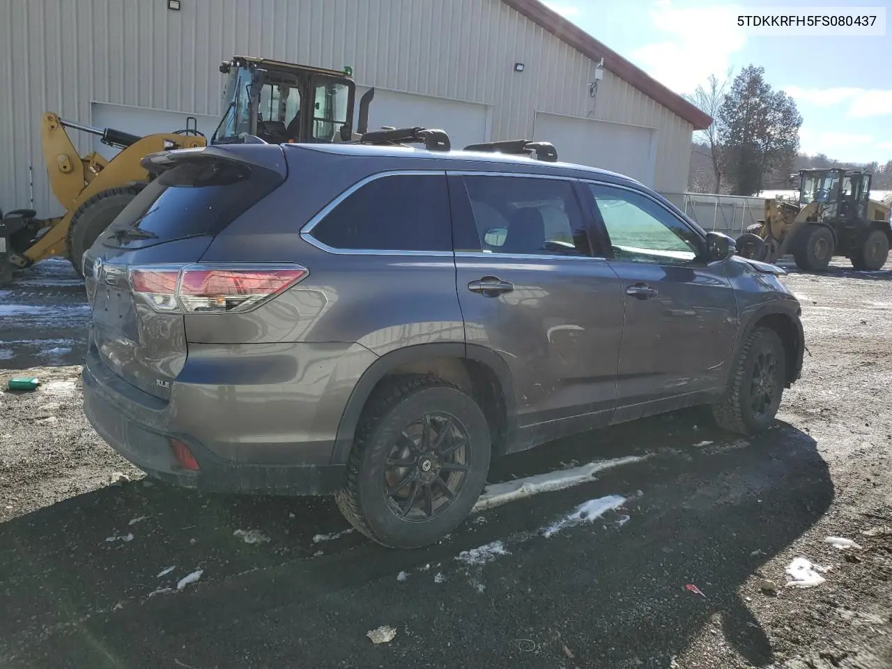 2015 TOYOTA HIGHLANDER VIN 5TDKKRFH5FS080437 — фото 3