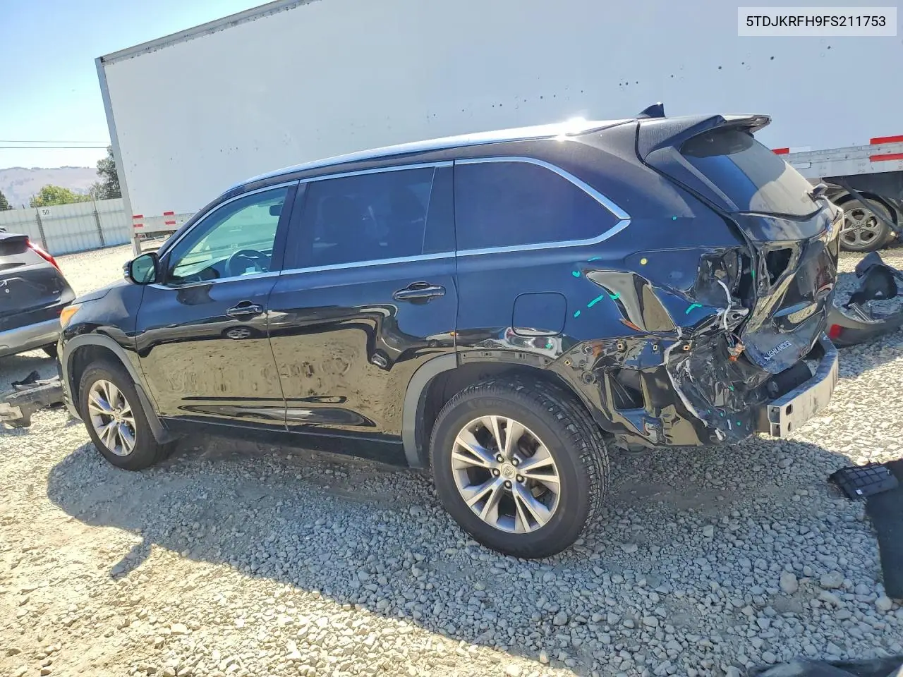 2015 TOYOTA HIGHLANDER VIN 5TDJKRFH9FS211753 — фото 2