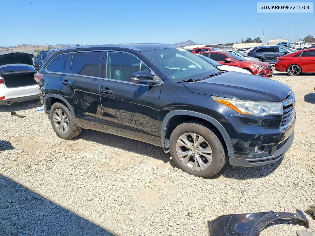 2015 TOYOTA HIGHLANDER VIN 5TDJKRFH9FS211753 — фото 4