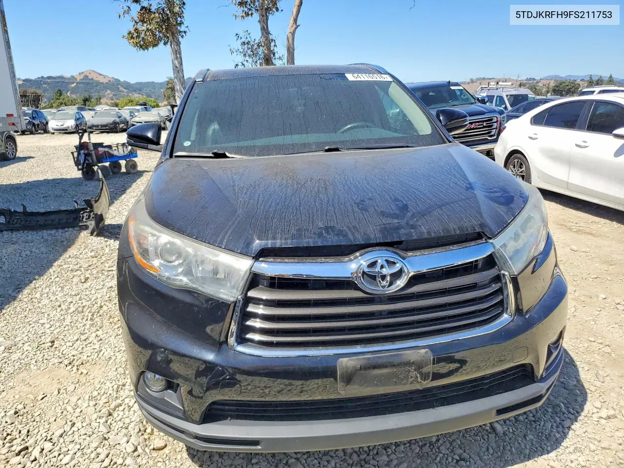 2015 TOYOTA HIGHLANDER VIN 5TDJKRFH9FS211753 — фото 5