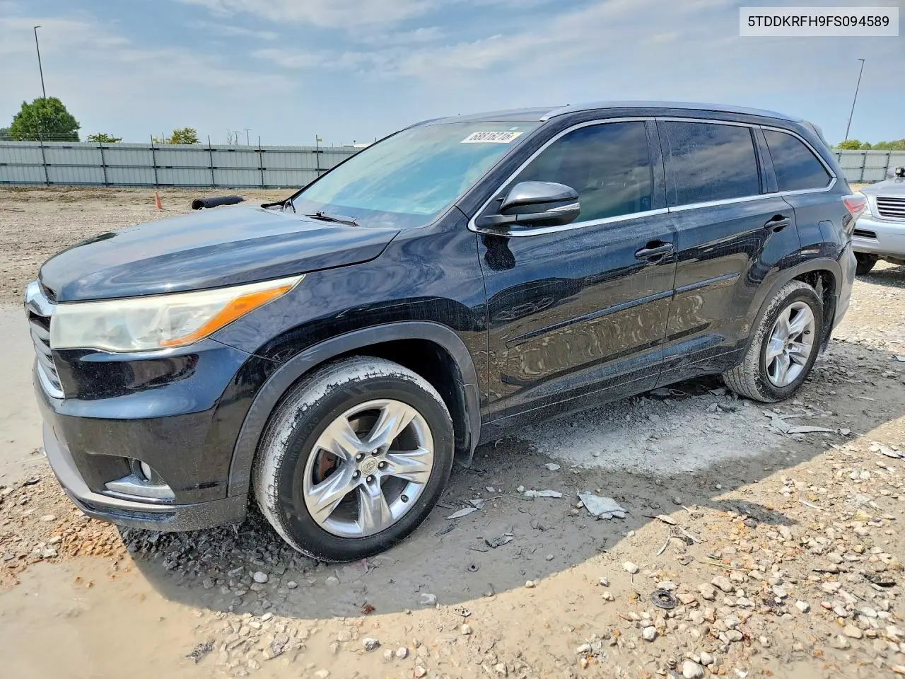 TOYOTA HIGHLANDER 2015, VIN 5TDDKRFH9FS094589