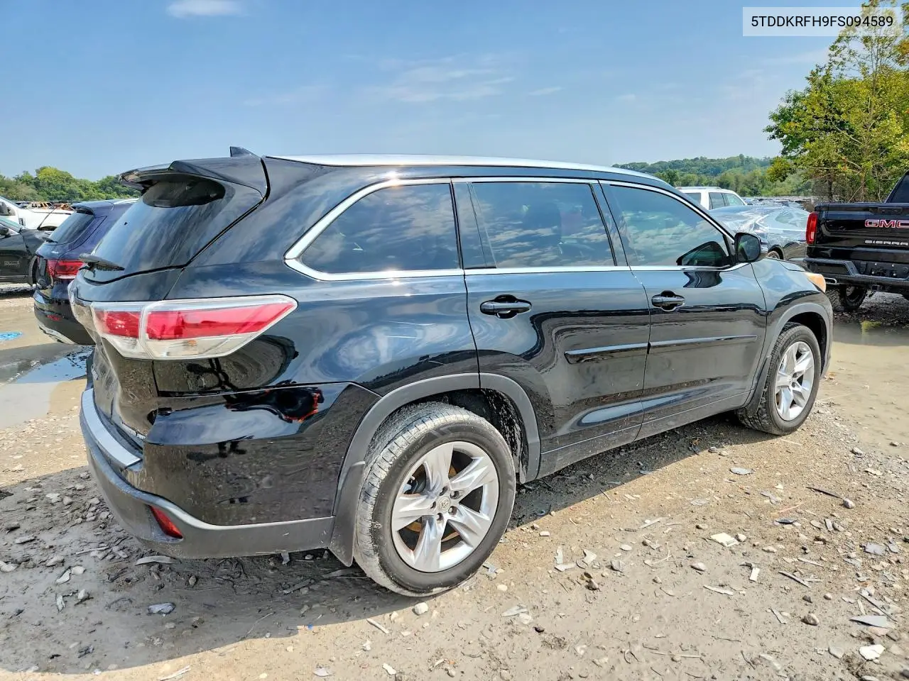 2015 TOYOTA HIGHLANDER VIN 5TDDKRFH9FS094589 — фото 3