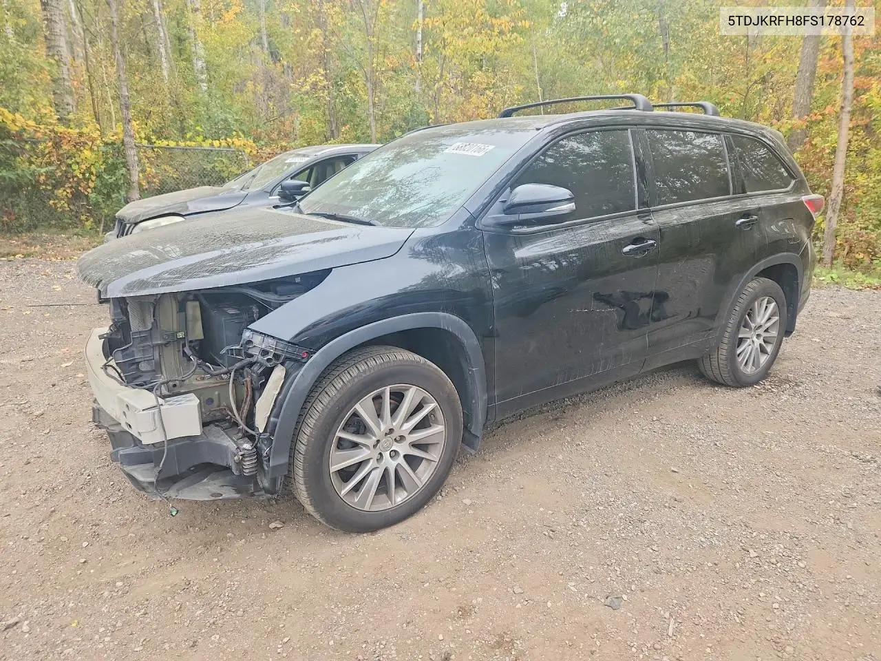 TOYOTA HIGHLANDER 2015, VIN 5TDJKRFH8FS178762