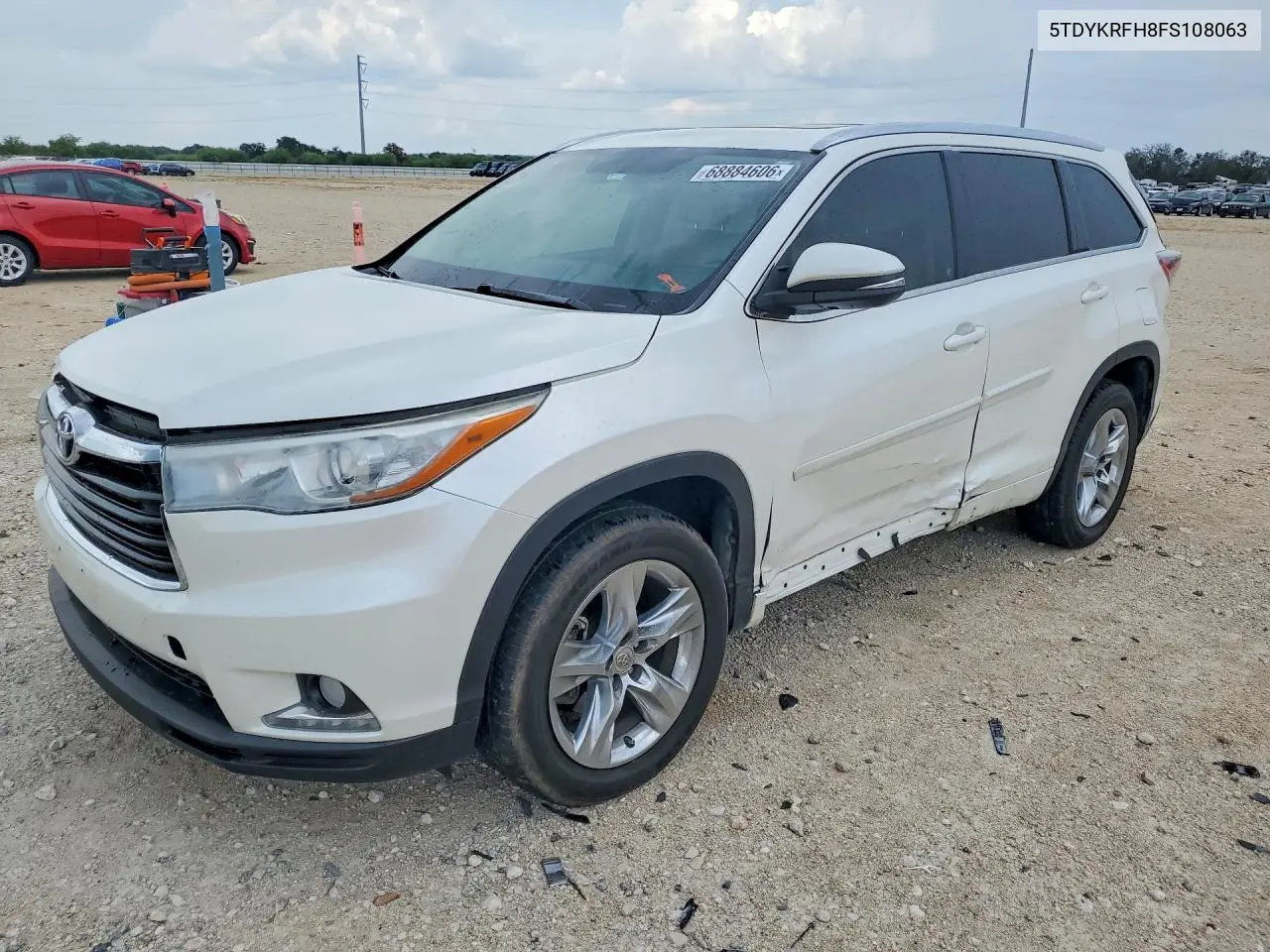 TOYOTA HIGHLANDER 2015, VIN 5TDYKRFH8FS108063
