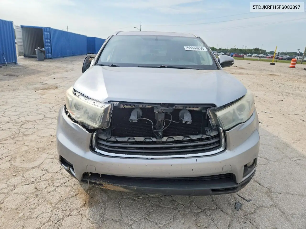 2015 TOYOTA HIGHLANDER VIN 5TDJKRFH5FS083897 — фото 5