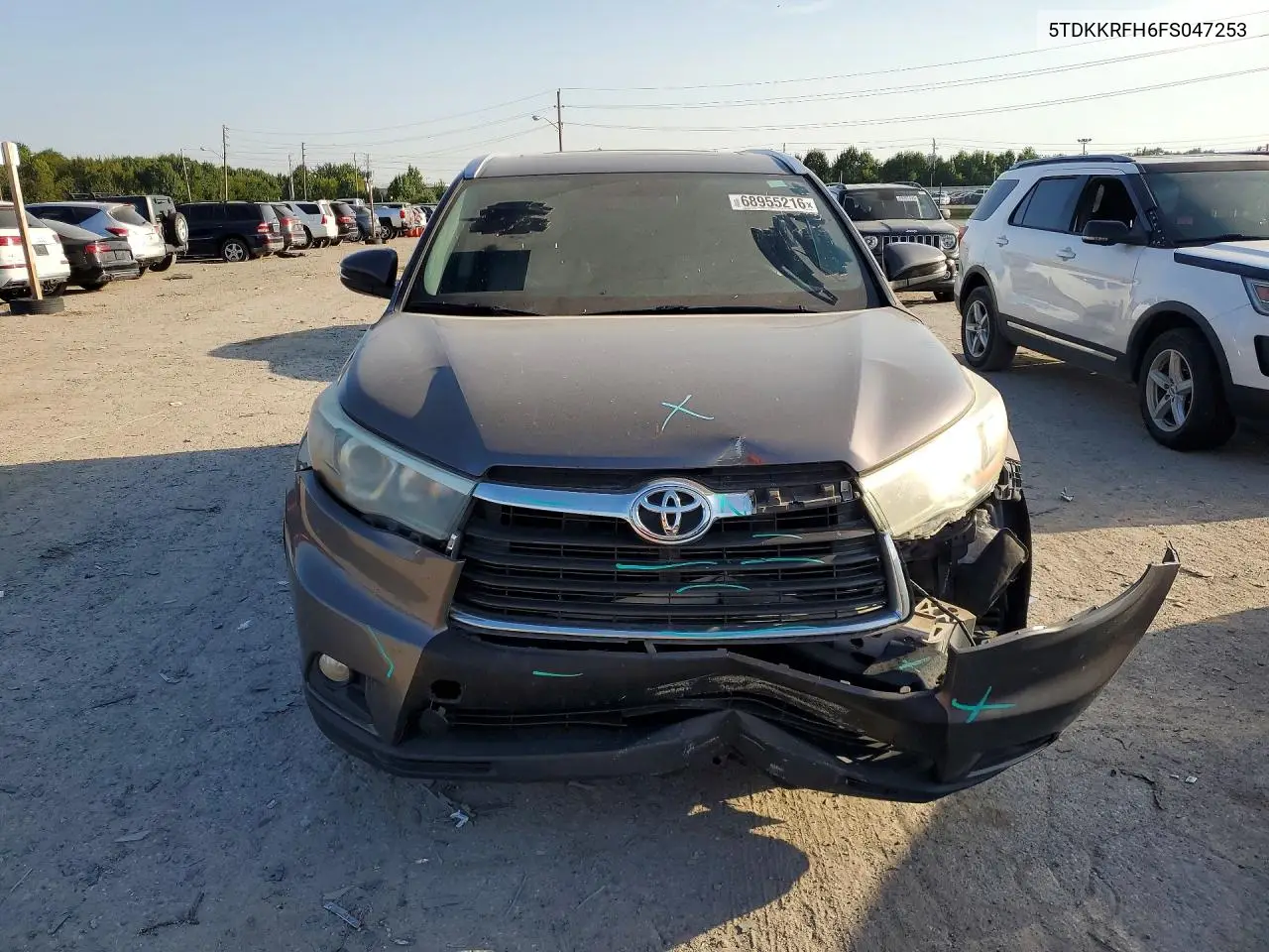 2015 TOYOTA HIGHLANDER VIN 5TDKKRFH6FS047253 — фото 5