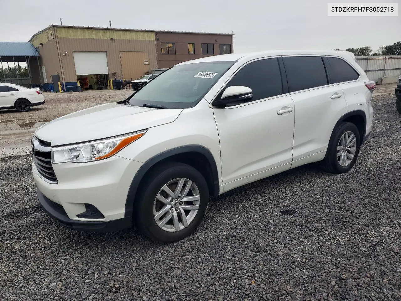 TOYOTA HIGHLANDER 2015, VIN 5TDZKRFH7FS052718
