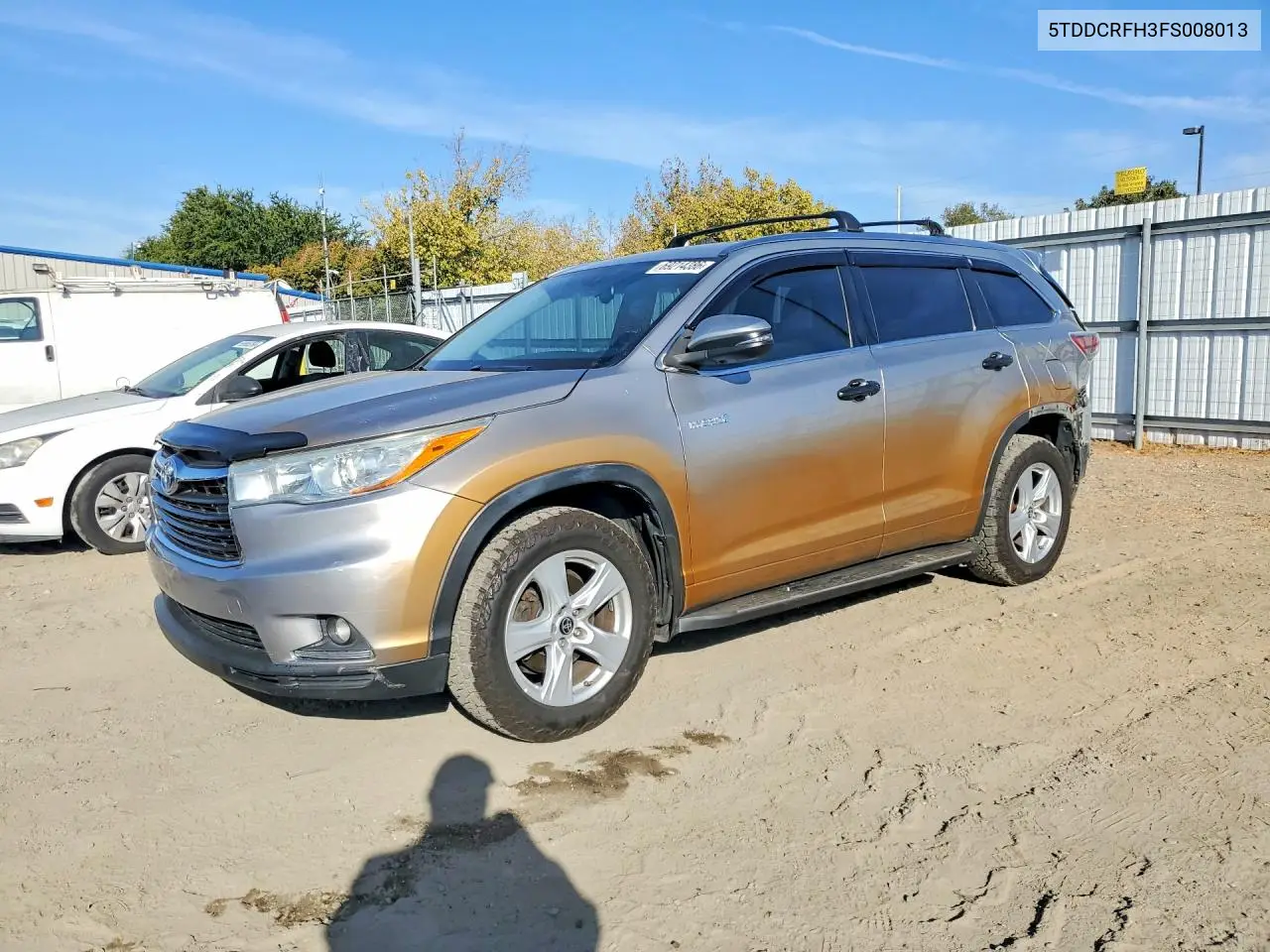 TOYOTA HIGHLANDER 2015, VIN 5TDDCRFH3FS008013