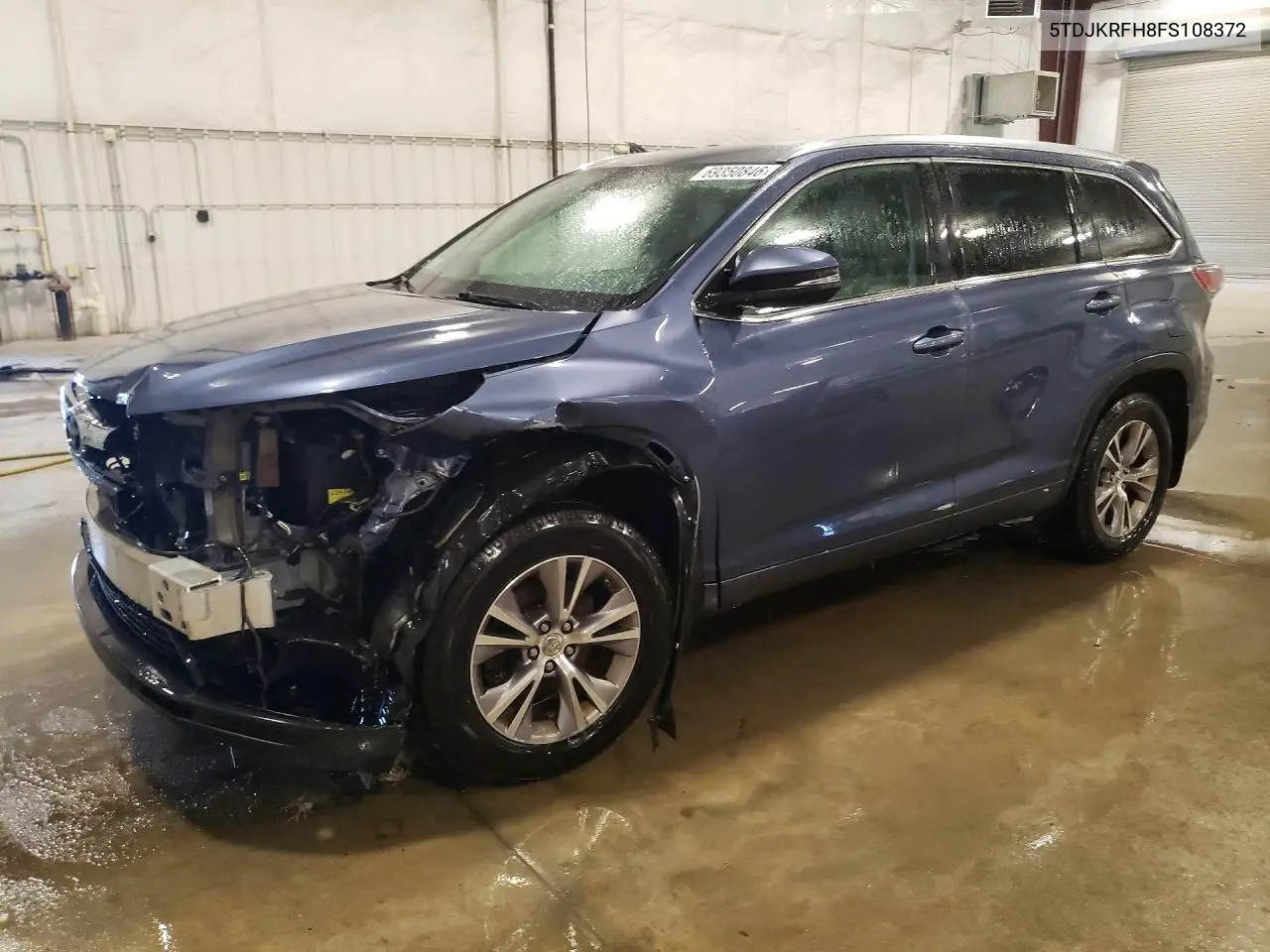 TOYOTA HIGHLANDER 2015, VIN 5TDJKRFH8FS108372