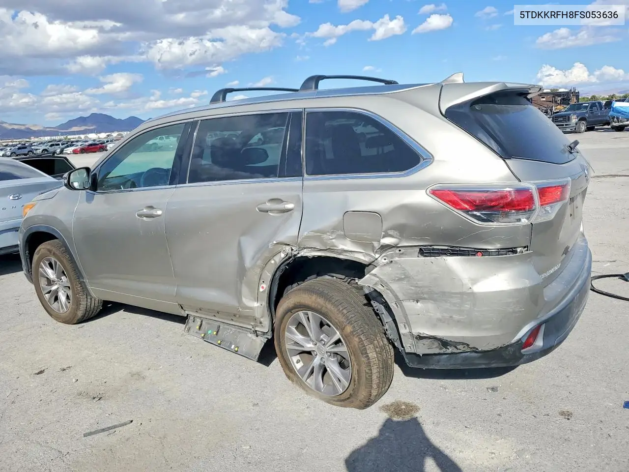 2015 TOYOTA HIGHLANDER VIN 5TDKKRFH8FS053636 — фото 2