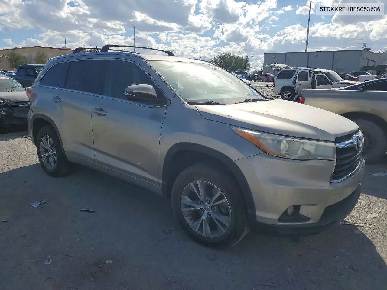 2015 TOYOTA HIGHLANDER VIN 5TDKKRFH8FS053636 — фото 4