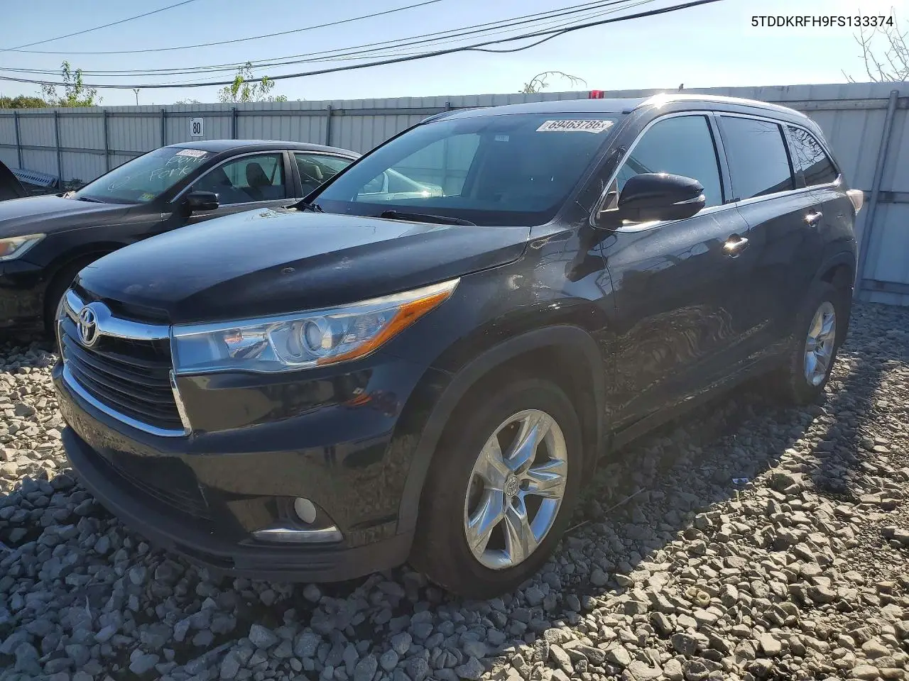 TOYOTA HIGHLANDER 2015, VIN 5TDDKRFH9FS133374