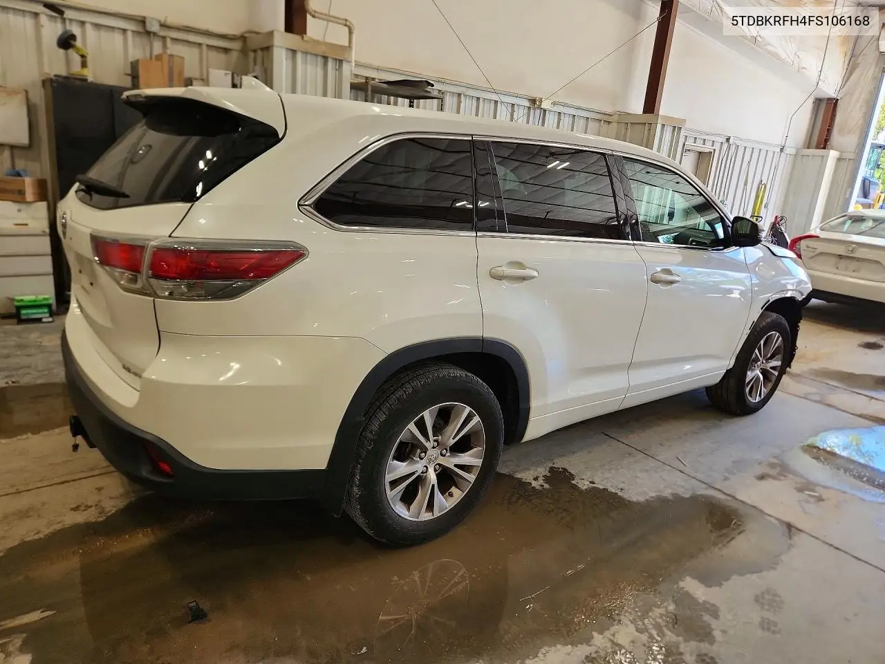 2015 TOYOTA HIGHLANDER VIN 5TDBKRFH4FS106168 — фото 3