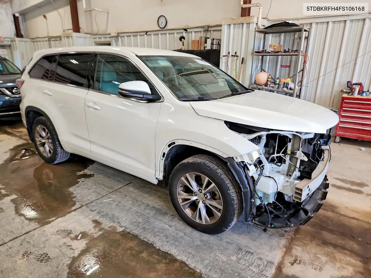2015 TOYOTA HIGHLANDER VIN 5TDBKRFH4FS106168 — фото 4