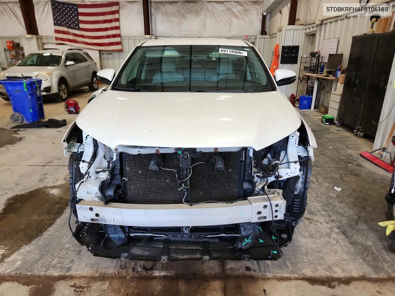 2015 TOYOTA HIGHLANDER VIN 5TDBKRFH4FS106168 — фото 5