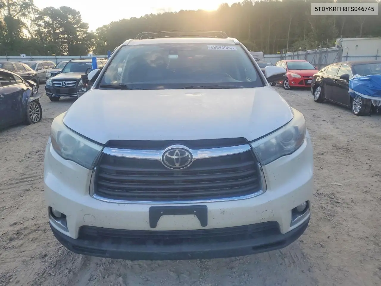 2015 TOYOTA HIGHLANDER VIN 5TDYKRFH8FS046745 — фото 5