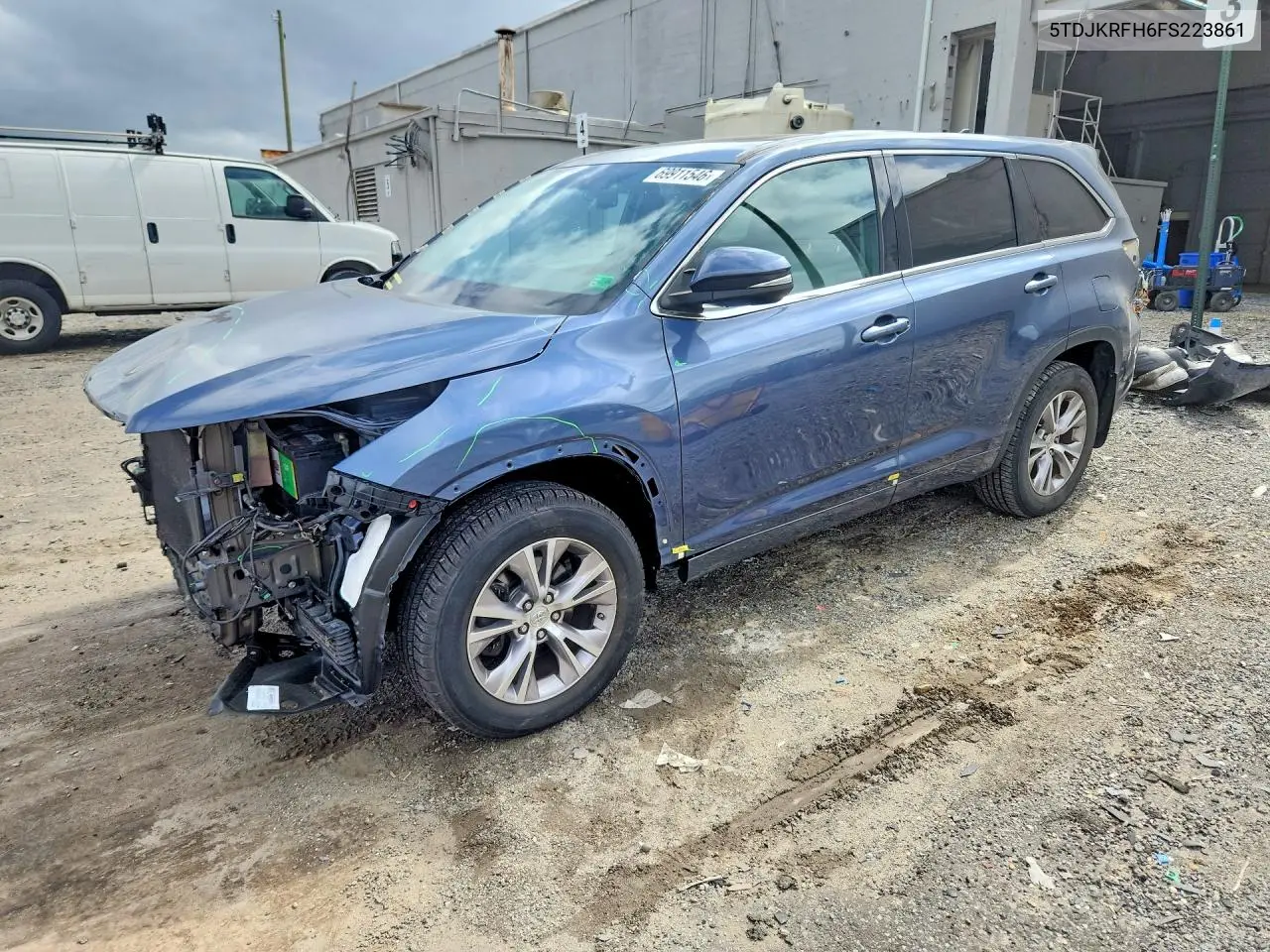 TOYOTA HIGHLANDER 2015, VIN 5TDJKRFH6FS223861