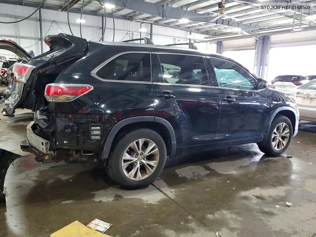 2015 TOYOTA HIGHLANDER VIN 5TDJKRFHXFS168508 — фото 3