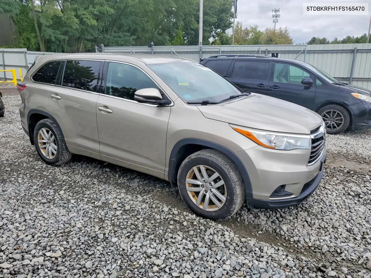 2015 TOYOTA HIGHLANDER VIN 5TDBKRFH1FS165470 — фото 4