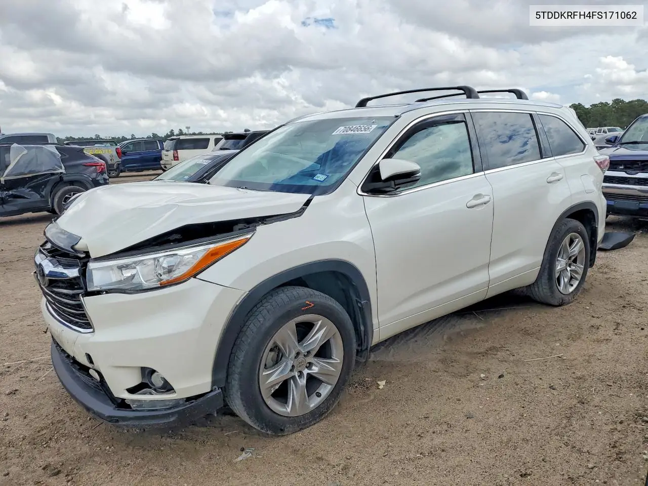 TOYOTA HIGHLANDER 2015, VIN 5TDDKRFH4FS171062