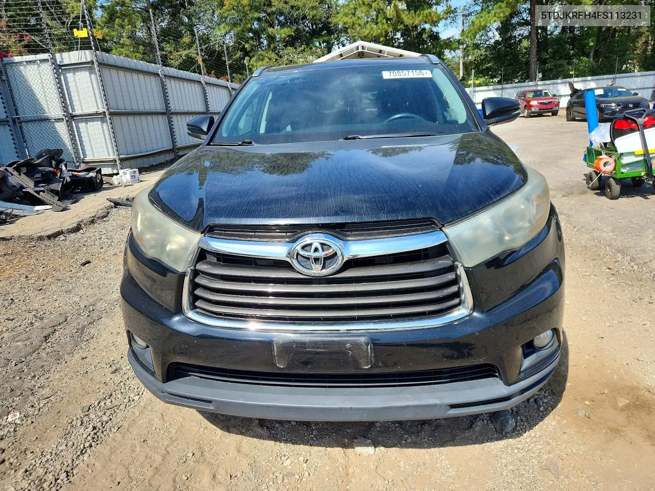 2015 TOYOTA HIGHLANDER VIN 5TDJKRFH4FS113231 — фото 5