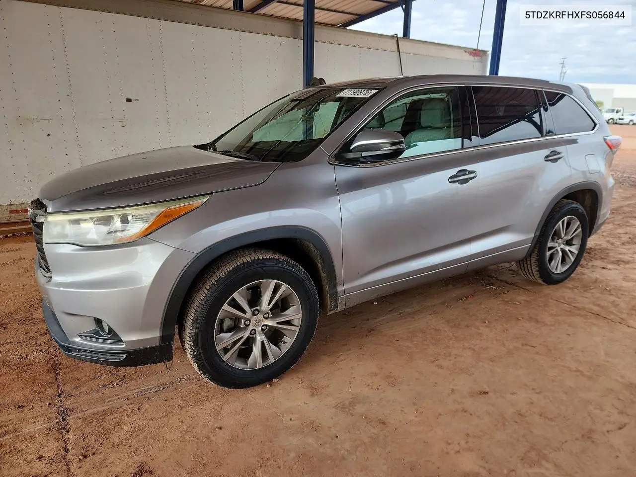 TOYOTA HIGHLANDER 2015, VIN 5TDZKRFHXFS056844