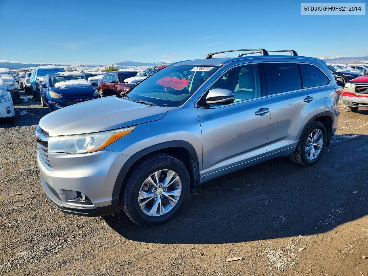 TOYOTA HIGHLANDER 2015, VIN 5TDJKRFH9FS212014