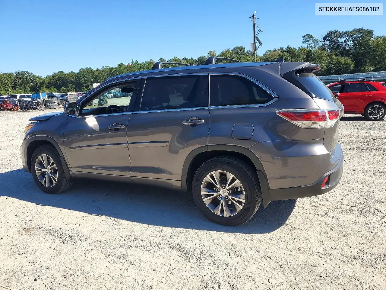 2015 TOYOTA HIGHLANDER VIN 5TDKKRFH6FS086182 — фото 2